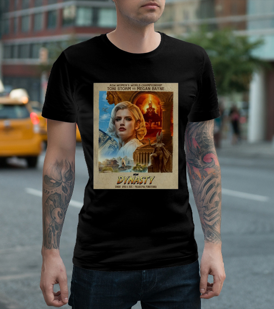 AEW Women's World Championship Toni Storm vs Megan Bayne Dynasty April 6 2025 Philadelphia T-Shirt
