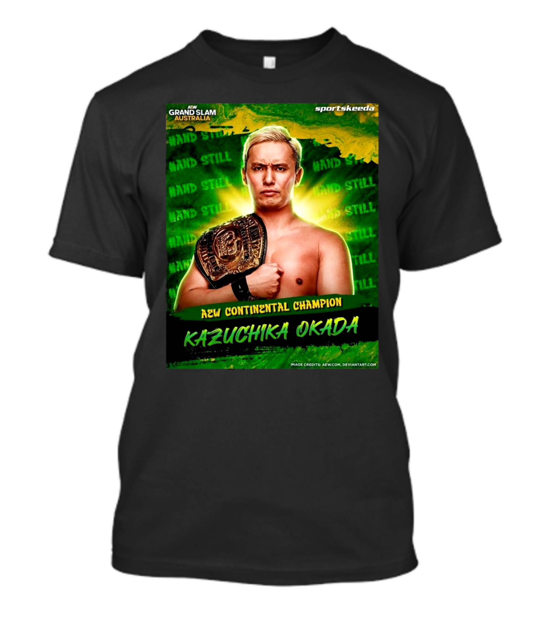 AEW Grand Slam Australia Kazuchika Okada AEW Continental Champion T-Shirt