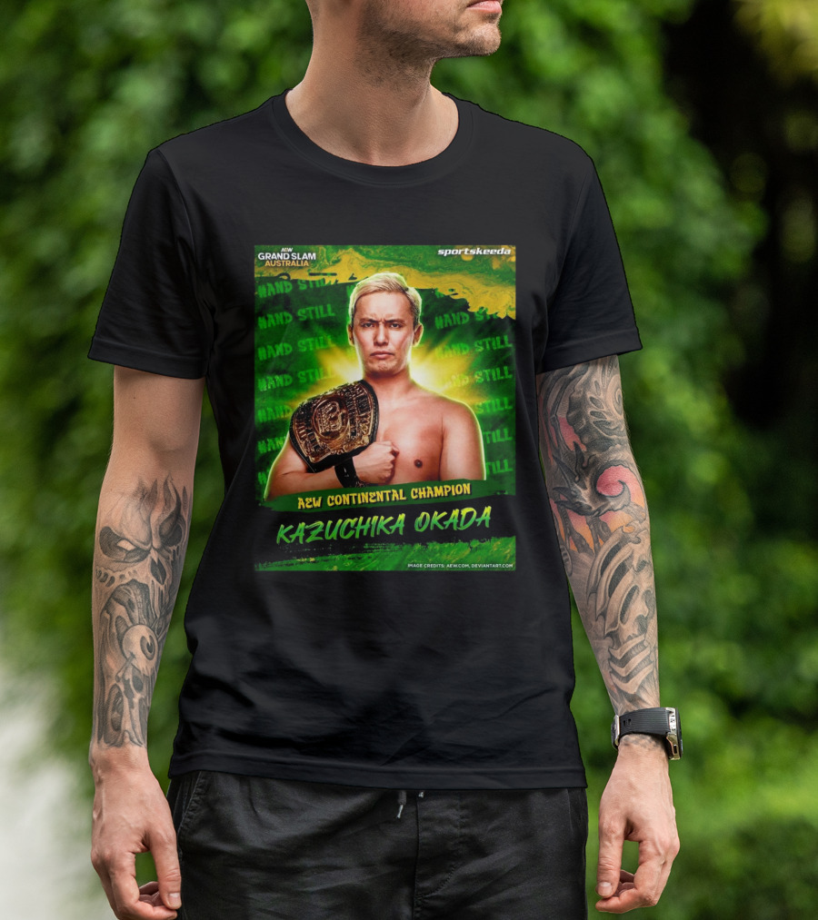 AEW Grand Slam Australia Kazuchika Okada AEW Continental Champion T-Shirt