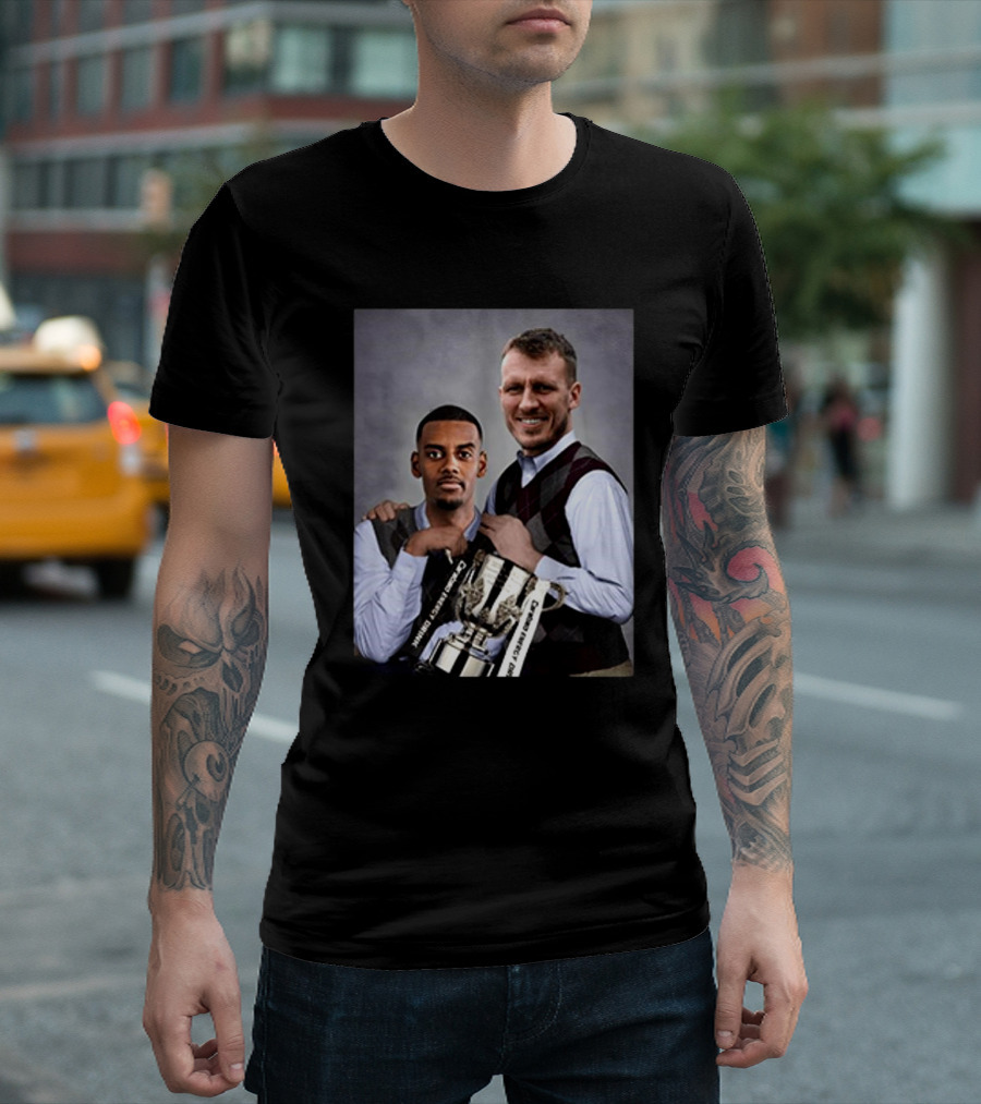 Alexander Isak Dan Burn Step Brothers Premier League Football Trophy T-Shirt