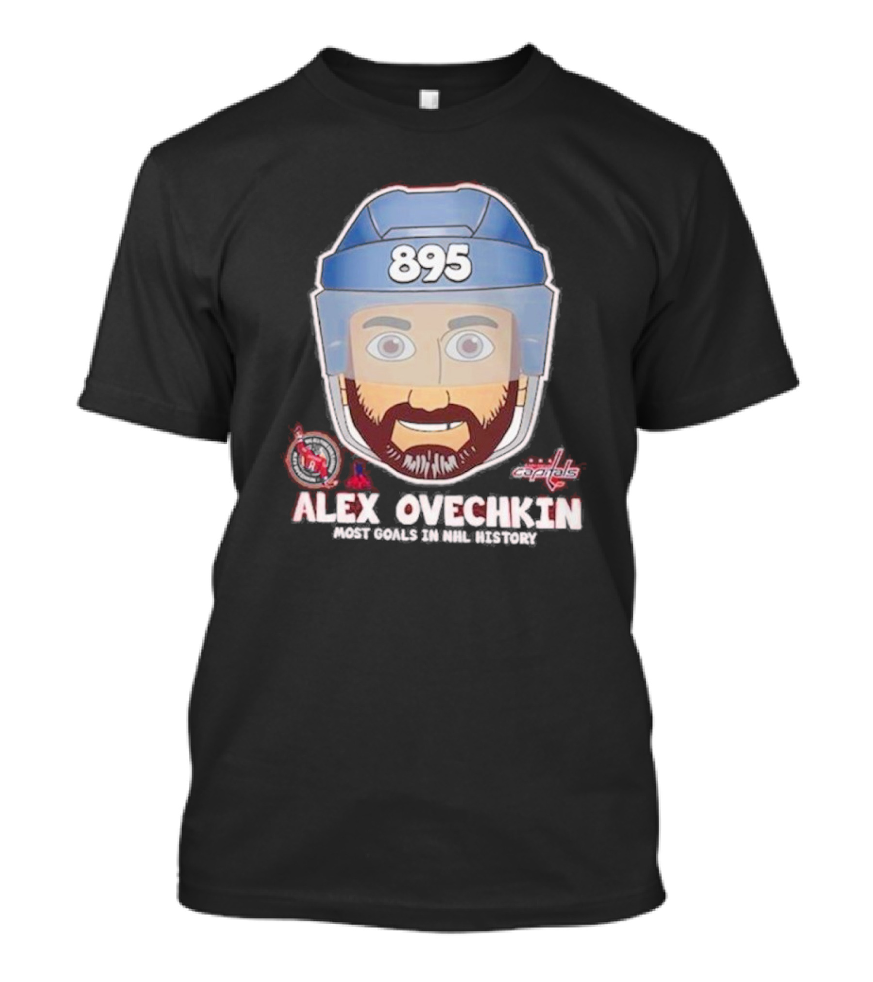 Alex Ovechkin Capitals Emoji 895 Goals T-Shirt