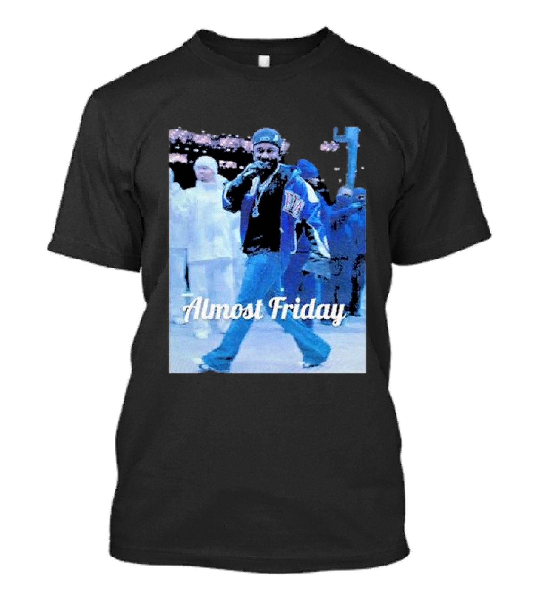 Almost Friday Halftime Performance In Blue Outfit T-Shirt