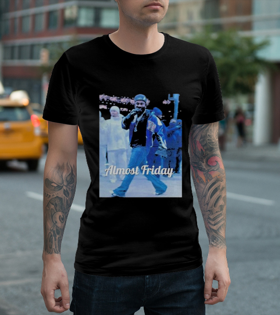 Almost Friday Halftime Performance In Blue Outfit T-Shirt