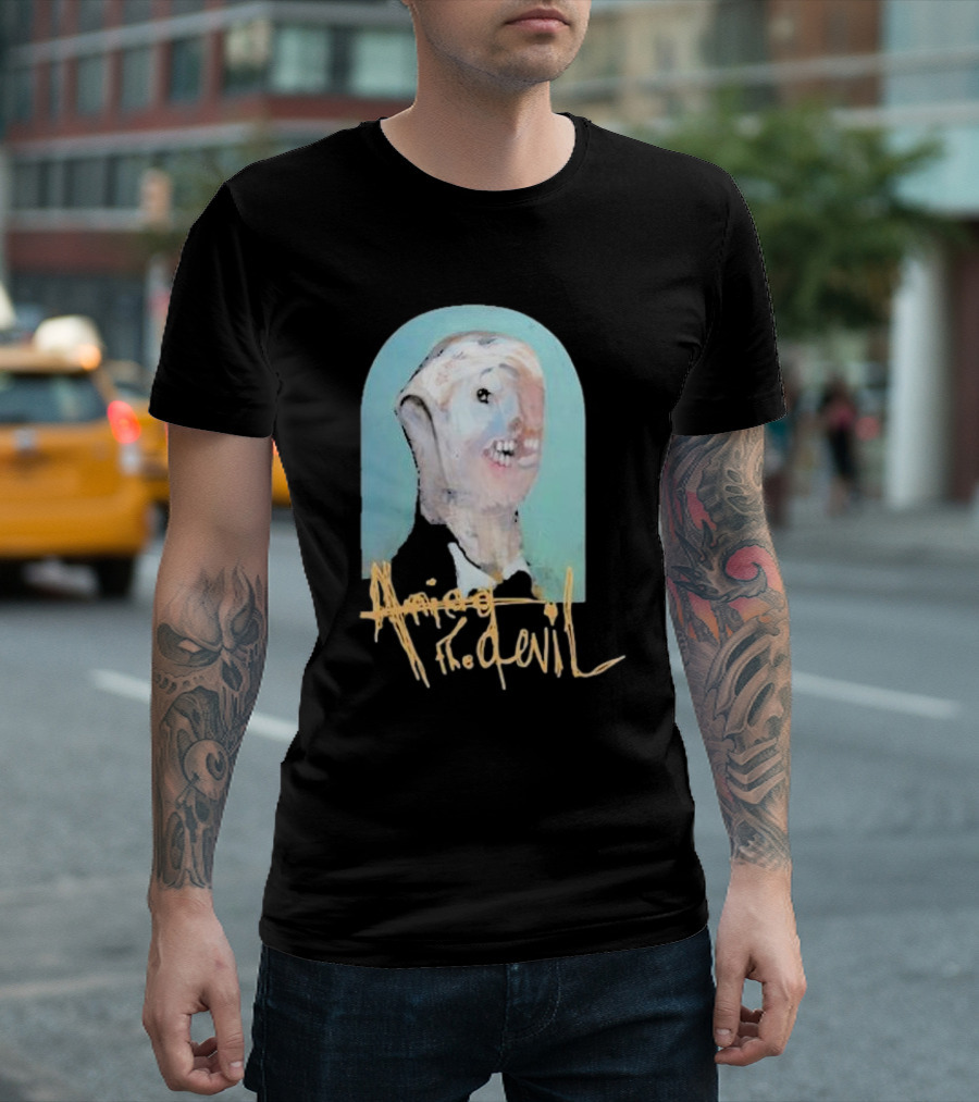 Amigo the Devil Cannibal Within Cover Distorted Face Art T-Shirt
