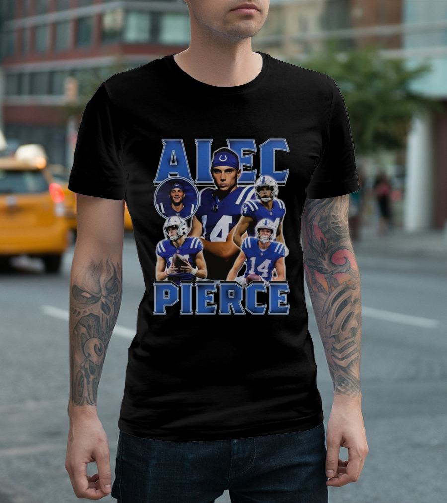 Alec Pierce Indianapolis Football Number 14 Colts T-Shirt
