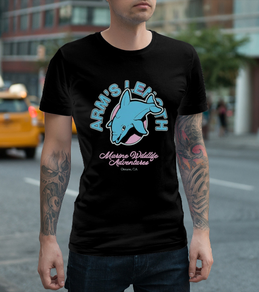 Arm’s Length Marine Wildlife Adventures Ontario CA Dolphin T-Shirt