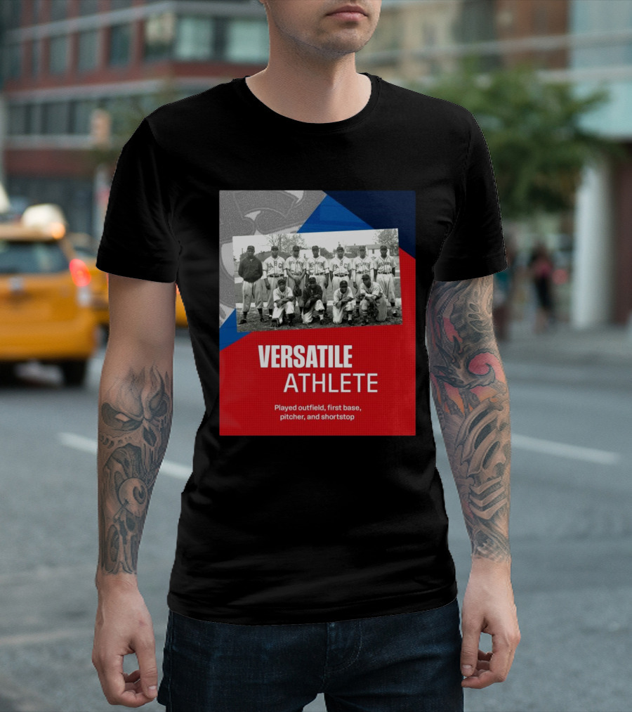 Atlanta ABCs Team Versatile Athlete Played Outfield First Base Pitcher Shortstop T-Shirt