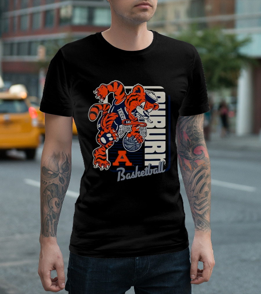 Auburn Tigers Basketball Mascot Dunk Tiger 2025 T-Shirt
