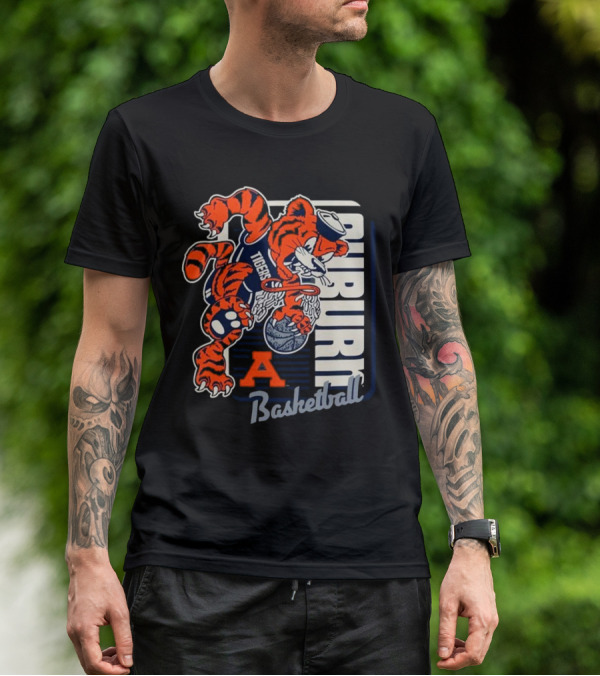 Auburn Tigers Basketball Mascot Dunk Tiger 2025 T-Shirt