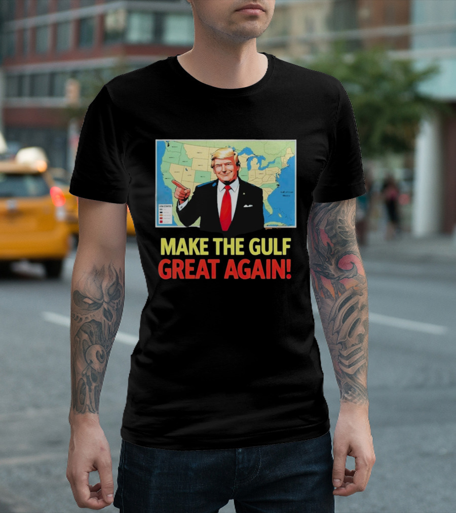 MAKE THE GULF GREAT AGAIN MAP USA STATES T-Shirt