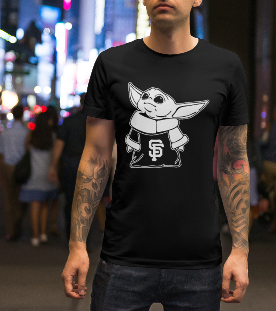 Baby Yoda SF Giants Fan Apparel T-Shirt