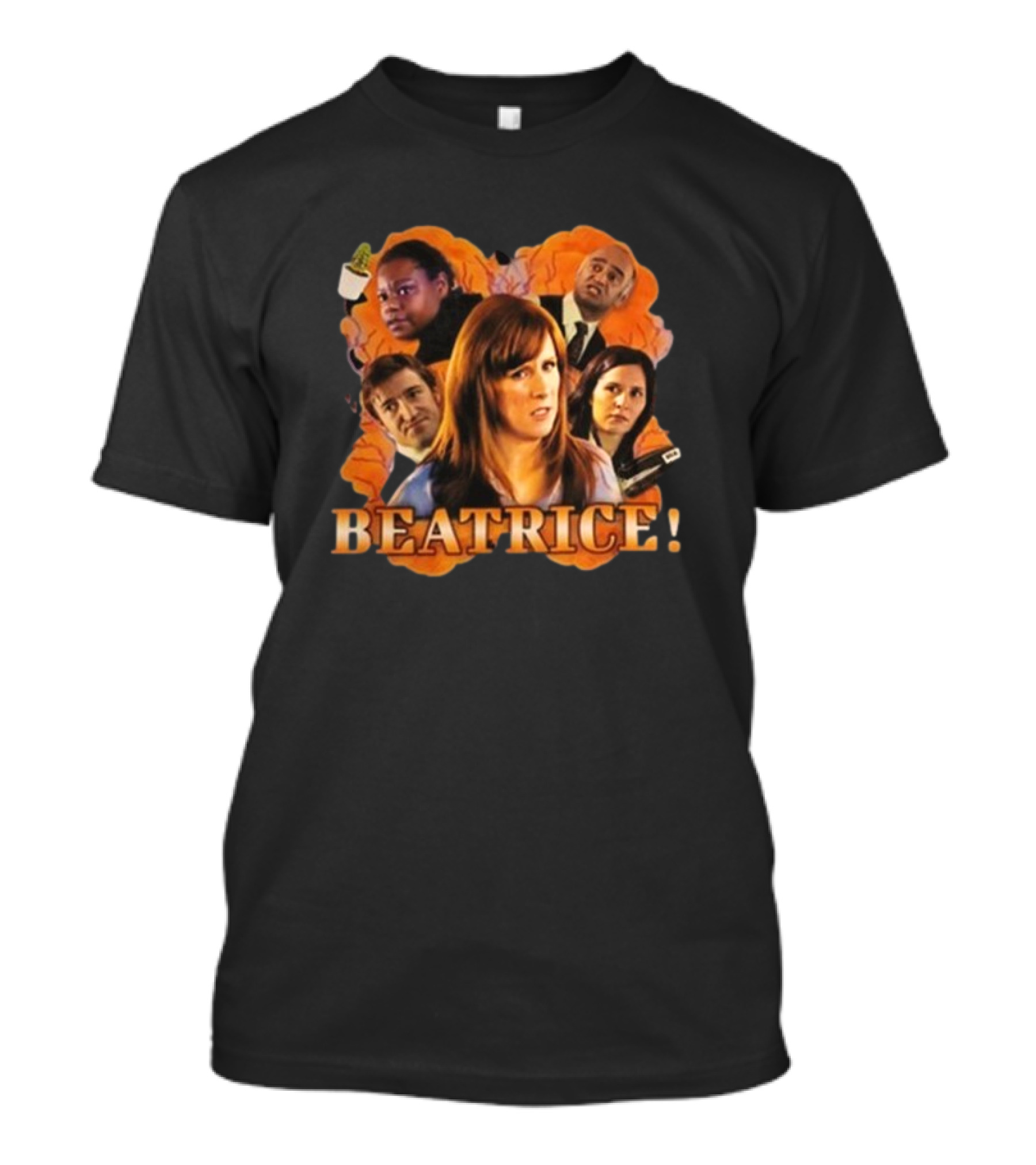 "Bad Wolf Archives Beatrice Catherine Tate Character Collage" T-Shirt