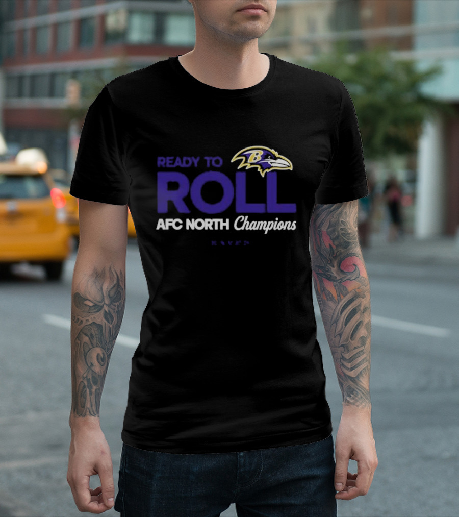 Ready to Roll Ravens AFC North Champions 2025 T-Shirt
