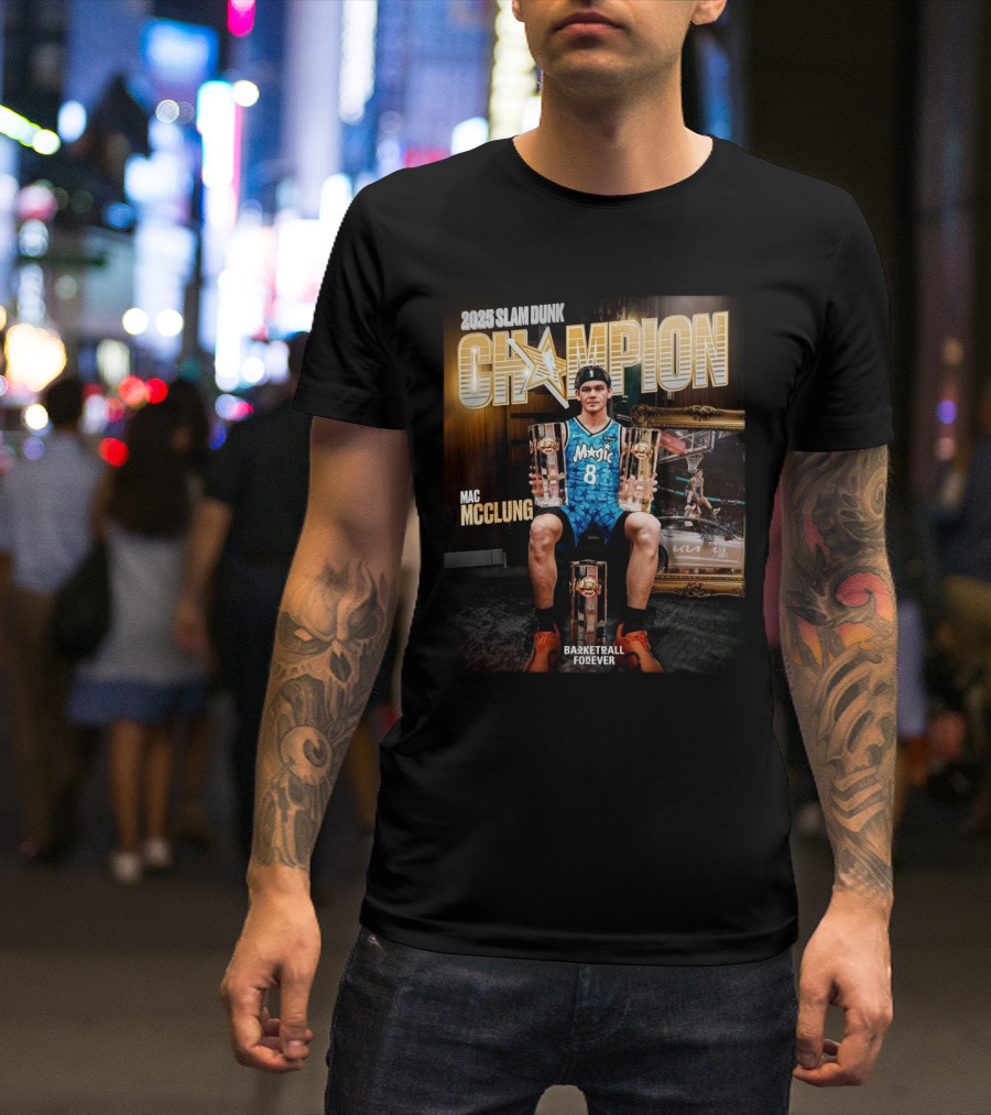 Basketball Forever 2023 Slam Dunk Champion Mac McClung Magic Number 8 Triumph T-Shirt