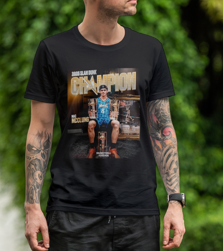 Basketball Forever 2023 Slam Dunk Champion Mac McClung Magic Number 8 Triumph T-Shirt