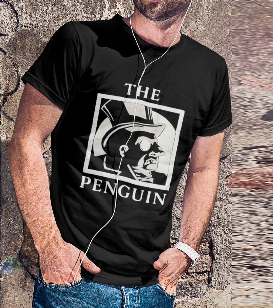 Batman Returns The Penguin Villain Silhouette Art T-Shirt