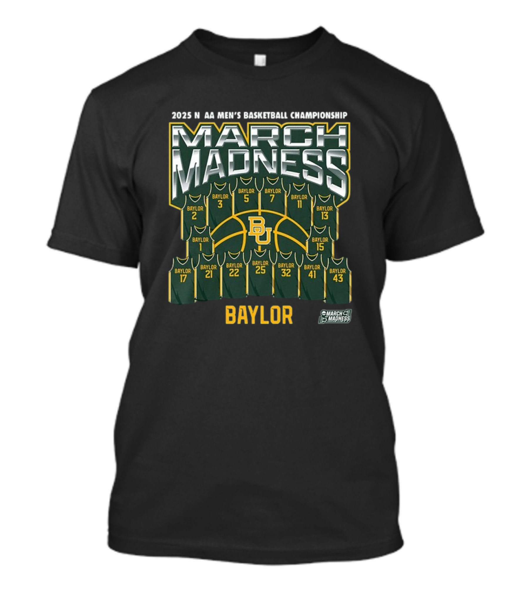 Baylor 2025 NCAA Men's Basketball Championship March Madness T-Shirt