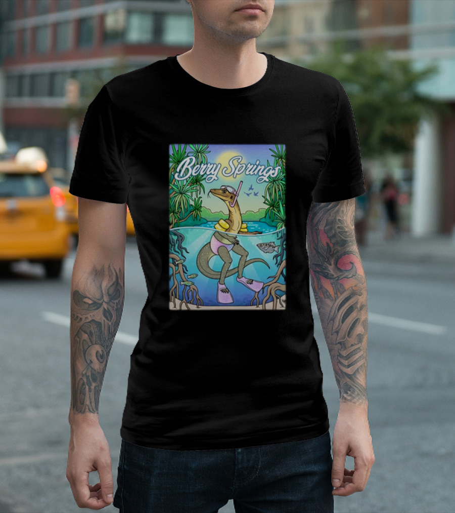 Berry Springs Crocodile Snorkeling Pool Adventure T-Shirt