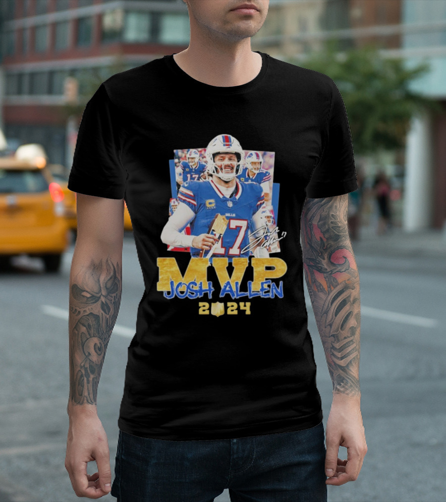 MVP Josh Allen 2024 NFL Football Star T-Shirt