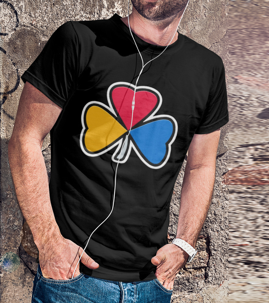 Pittsburgh Steelers Steel Shamrock Heart Colors T-Shirt