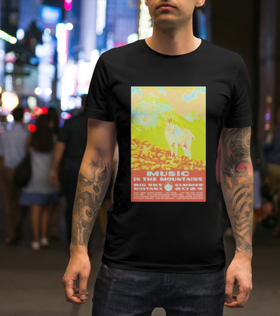 The Arts Council Of Big Sky Presents Music In The Mountains Big Sky Montana Summer 2025 Event T-Shirt