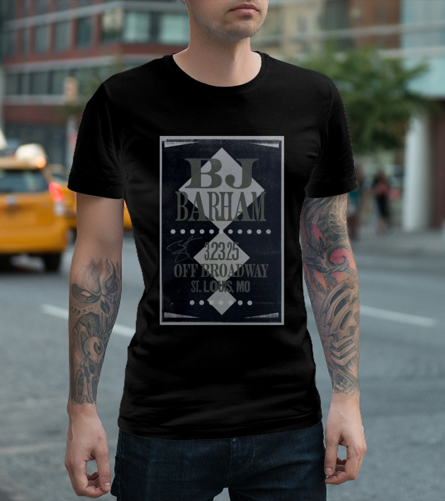 BJ Barham Mar 23 2025 Off Broadway, St Louis, MO Tour T-Shirt
