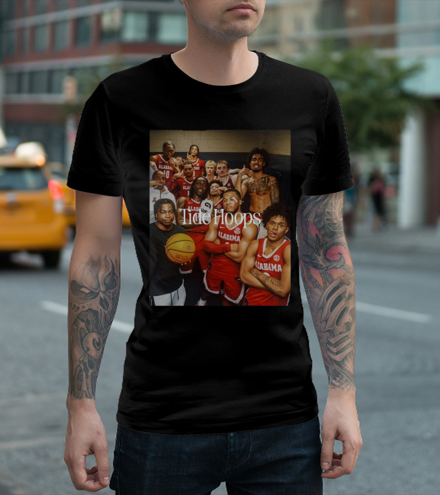 Tide Hoops Alabama Crimson Tide Basketball Team T-Shirt