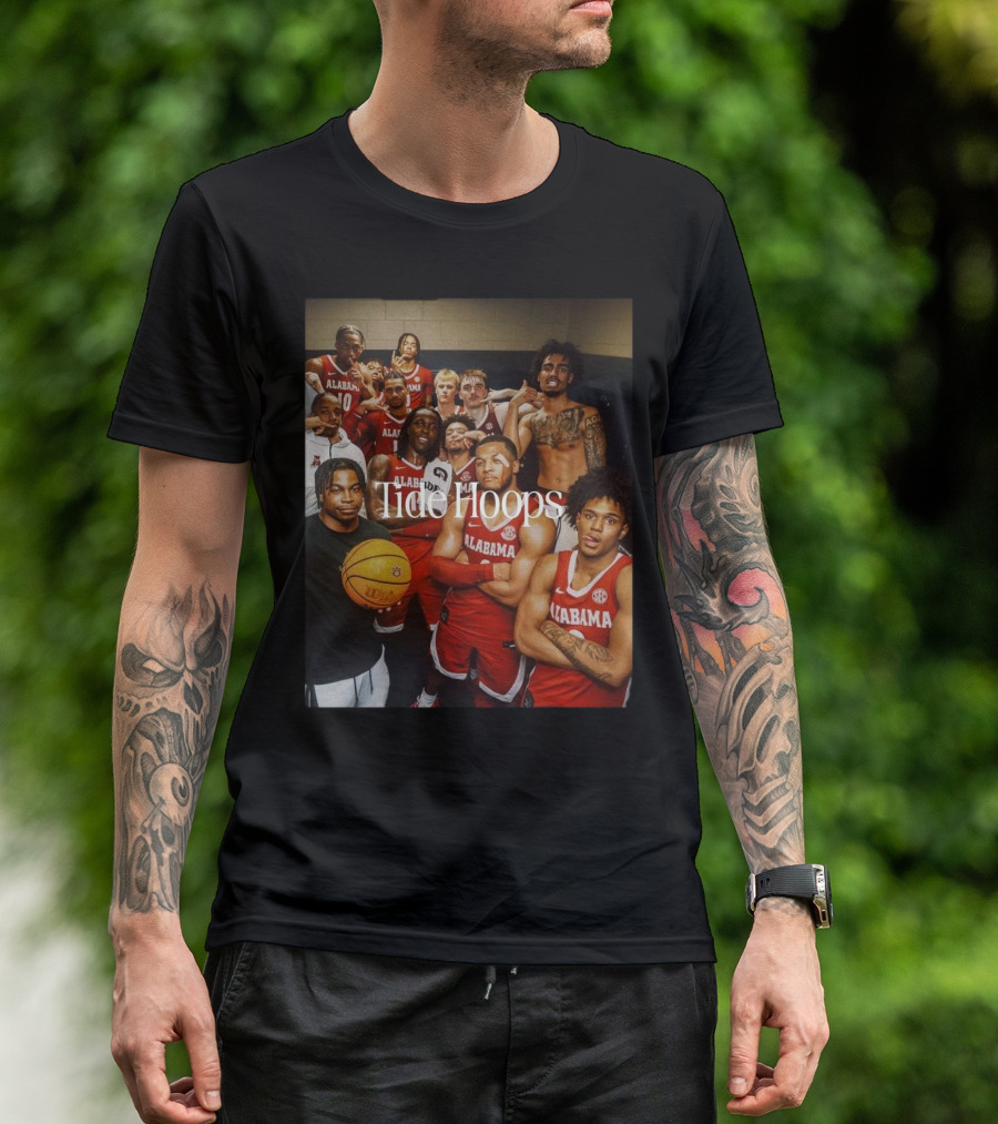 Tide Hoops Alabama Crimson Tide Basketball Team T-Shirt