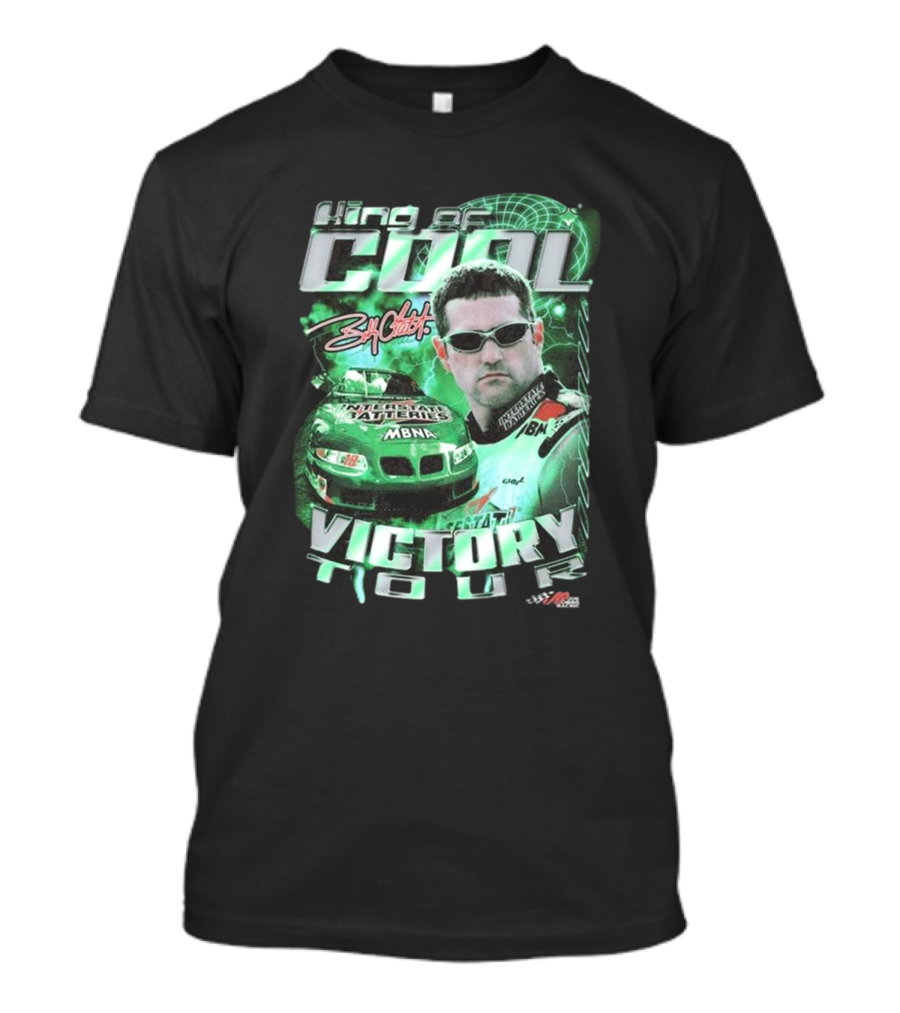 King Of Cool Bobby Labonte Victory Tour Interstate Batteries MBNA T-Shirt