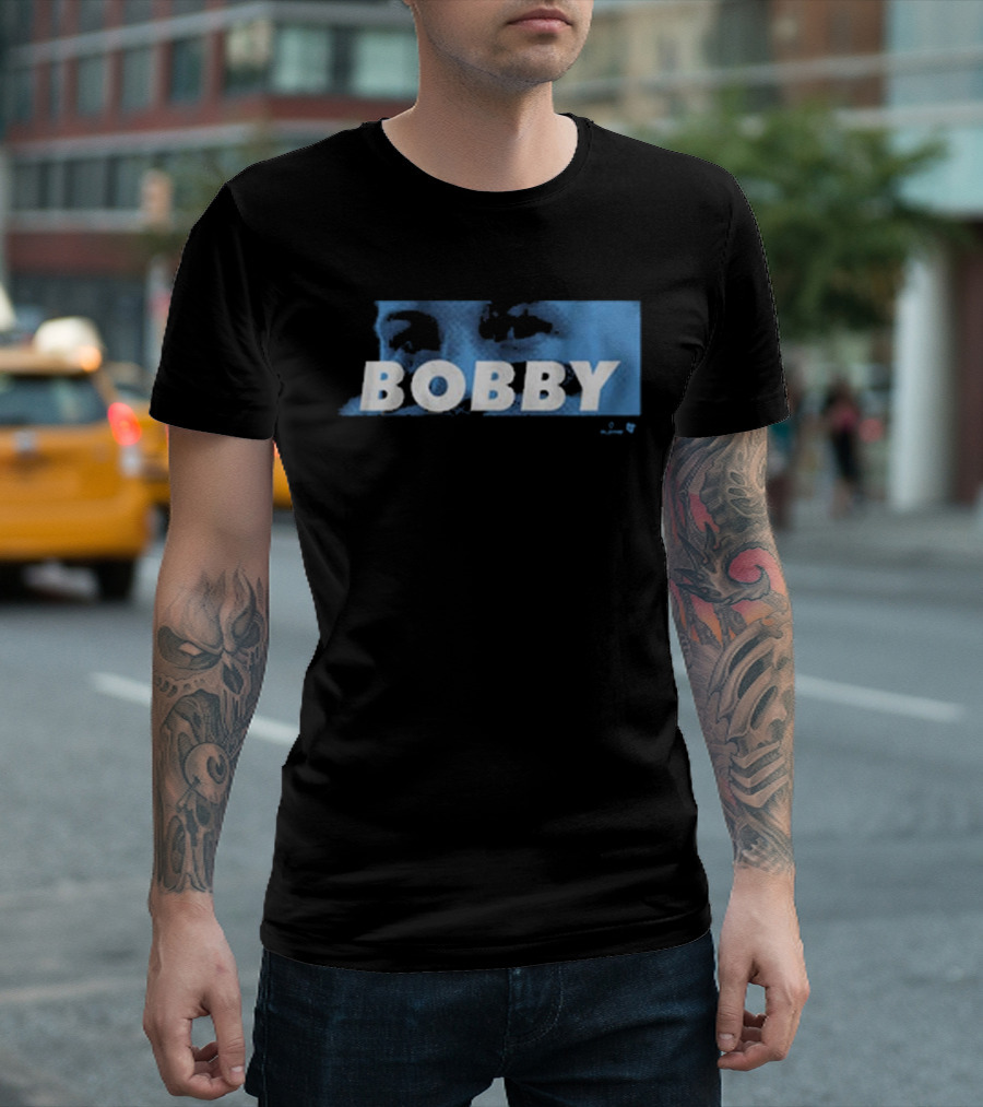 Bobby Witt Jr Bobby Eyes Blue Text T-Shirt
