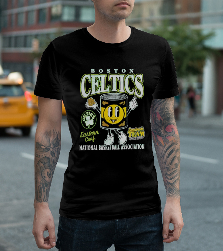 Boston Celtics Eastern Conf National Basketball Association BeanTown Team T-Shirt