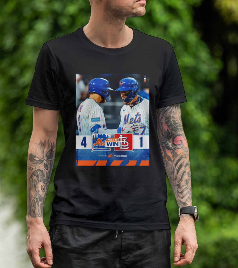 Brandon Nimmo Mark Vientos New York Mets Win St Louis Cardinals Final Score 4 – 1 T-Shirt