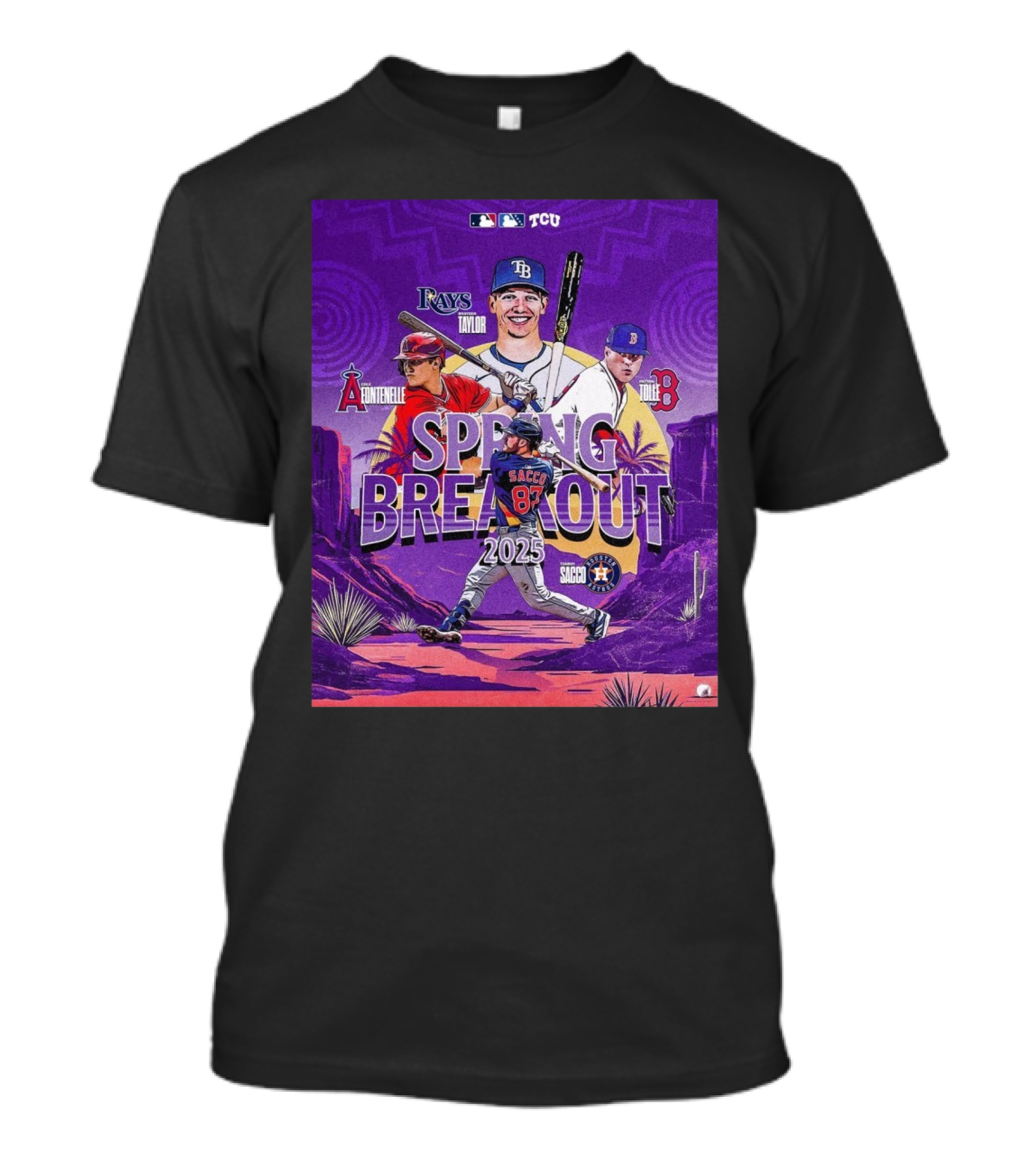 Brayden Taylor Cole Fontenelle Payton Tolle Tommy Sacco MLB Baseball Spring Breakout 2025 T-Shirt
