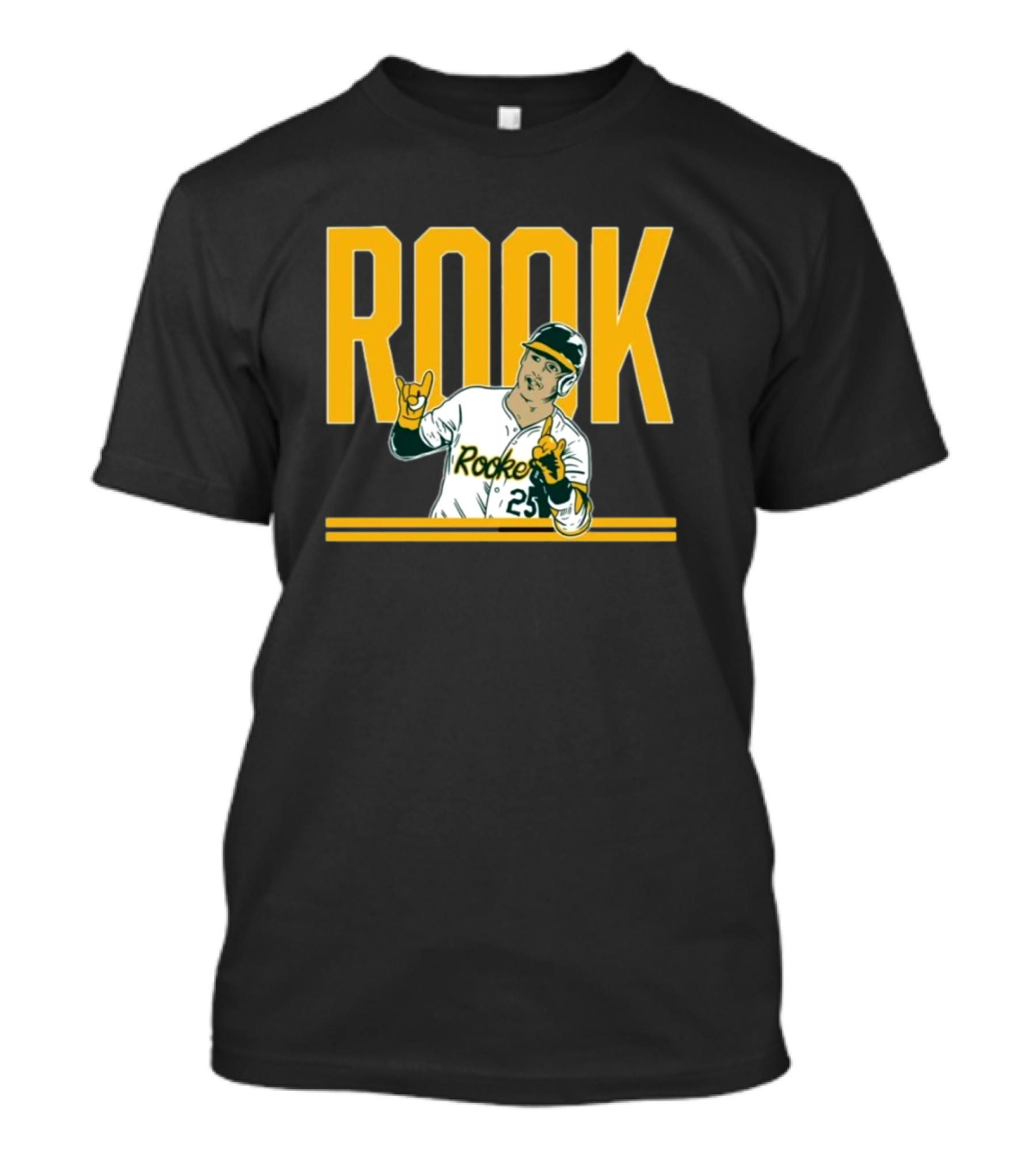 Brent Rooker Rook Baseball Gesture Portrait 25 T-Shirt