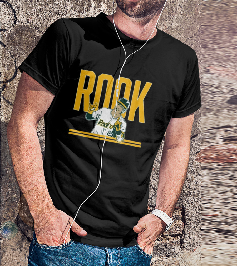 Brent Rooker Rook Baseball Gesture Portrait 25 T-Shirt