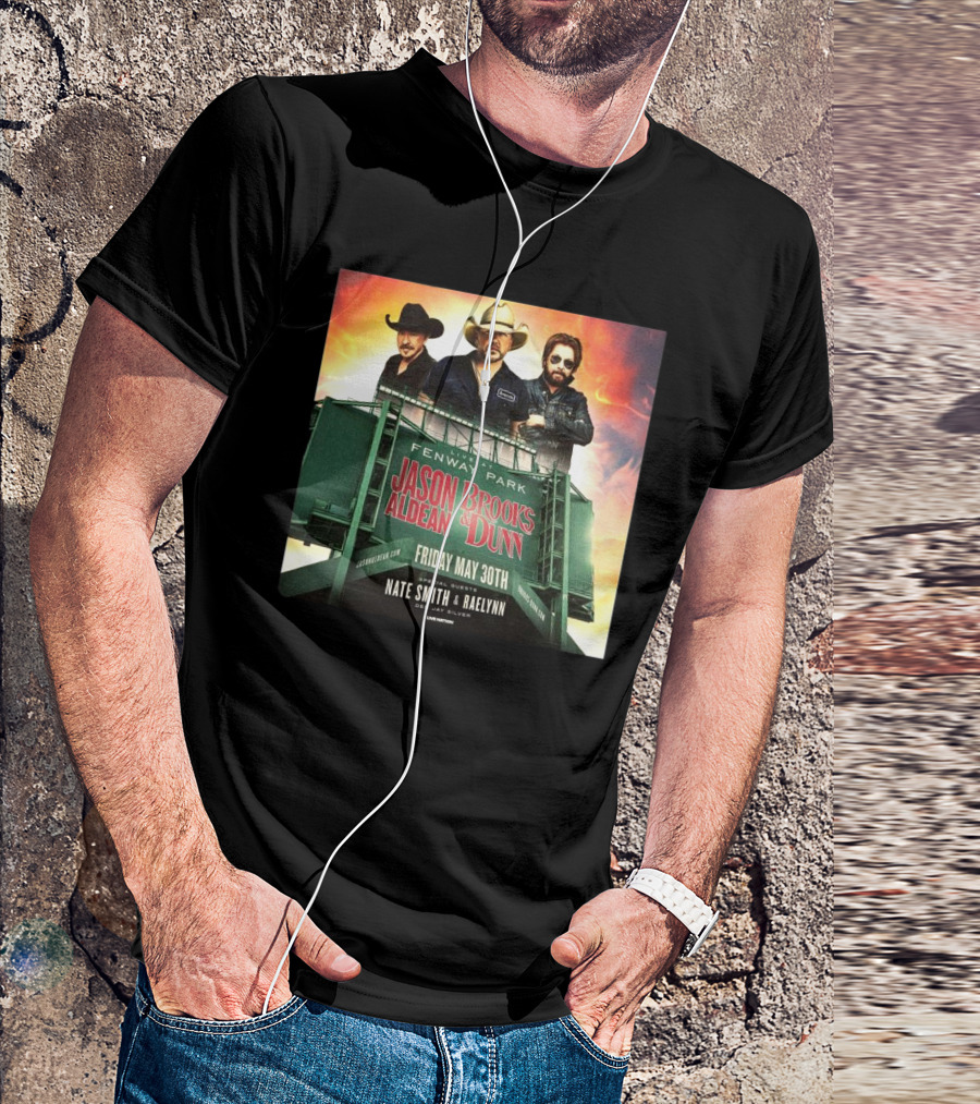 Brooks & Dunn And Jason Aldean Fenway Co-headlining Show At Park On May 30th T-Shirt
