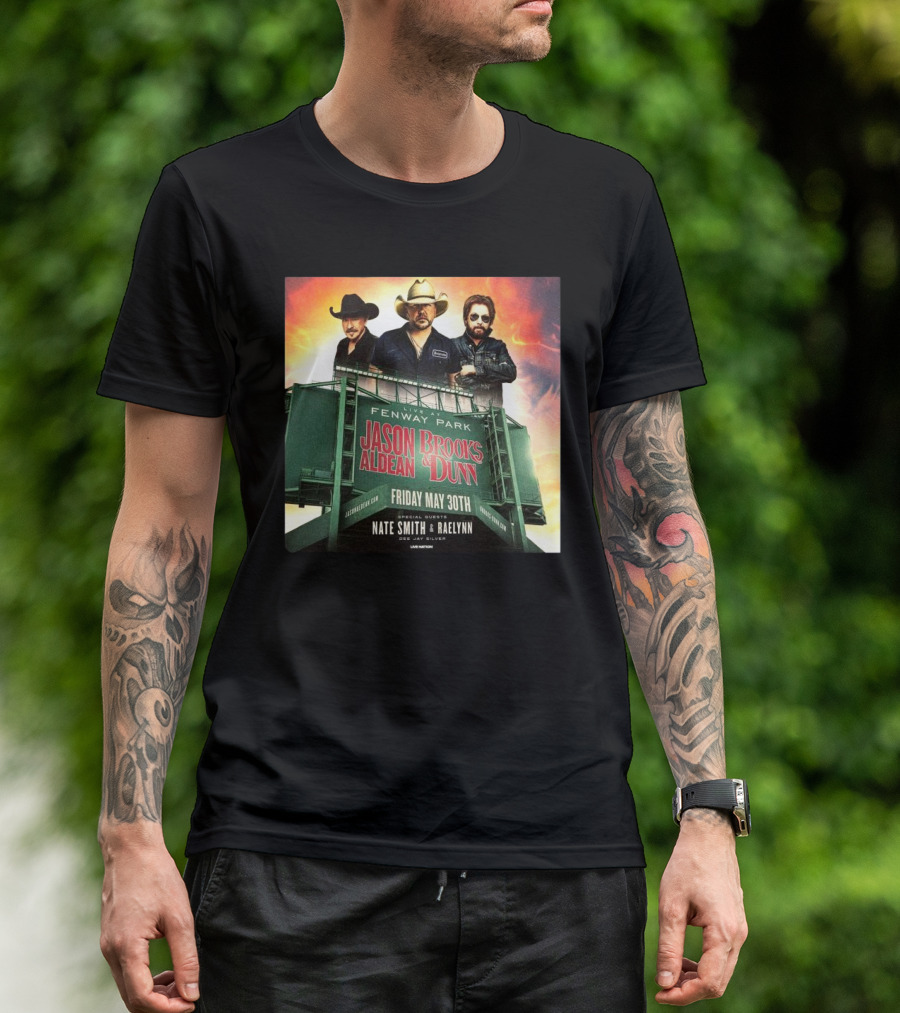 Brooks & Dunn And Jason Aldean Fenway Co-headlining Show At Park On May 30th T-Shirt