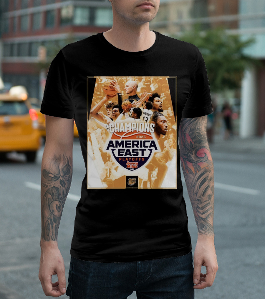 Bryant Bulldogs Men’s Basketball 2025 America East Tournament Champions T-Shirt