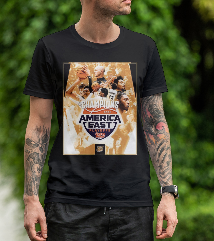 Bryant Bulldogs Men’s Basketball 2025 America East Tournament Champions T-Shirt