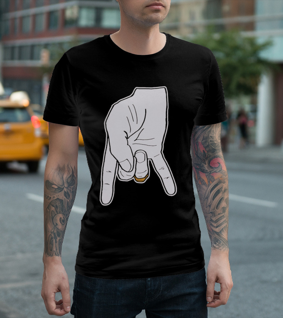 BTHO T.u. Horns Down Hand Gesture T-Shirt