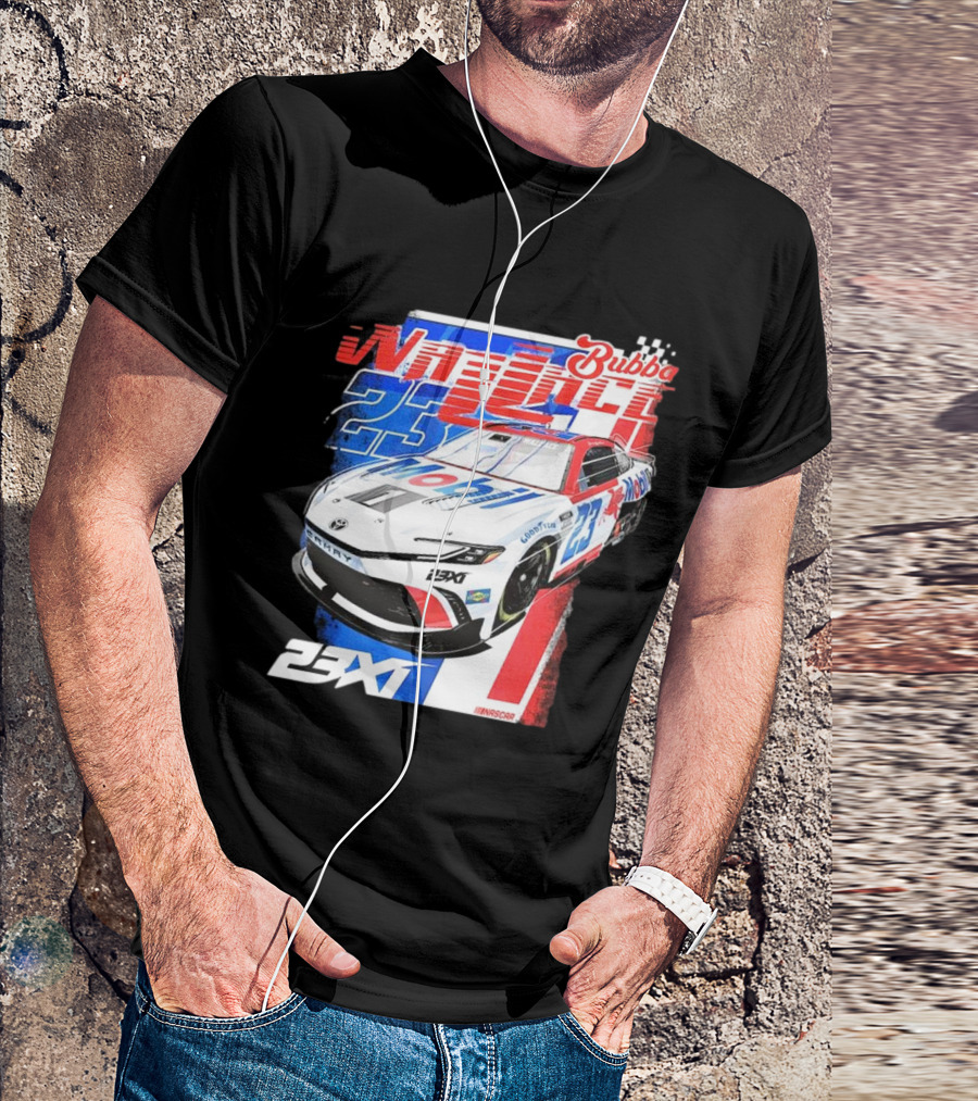 Bubba Wallace 23XI NASCAR Mobil 1 Camry Racing 23X1 T-Shirt