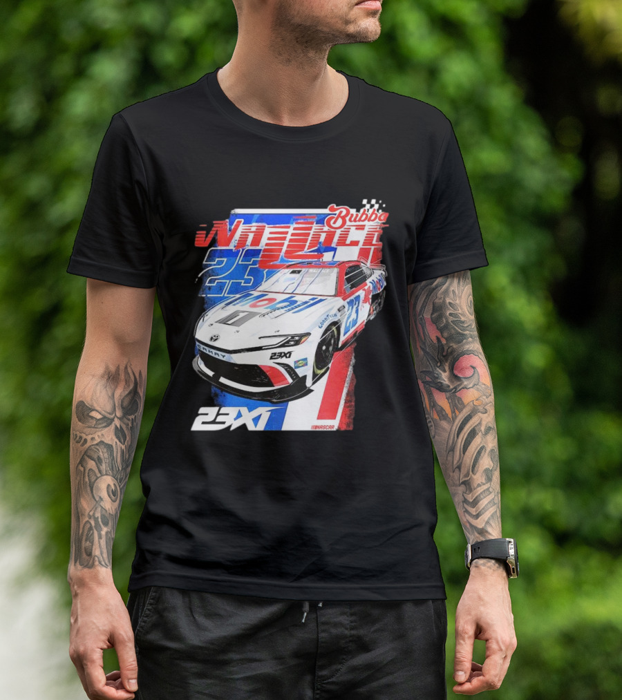 Bubba Wallace 23XI NASCAR Mobil 1 Camry Racing 23X1 T-Shirt