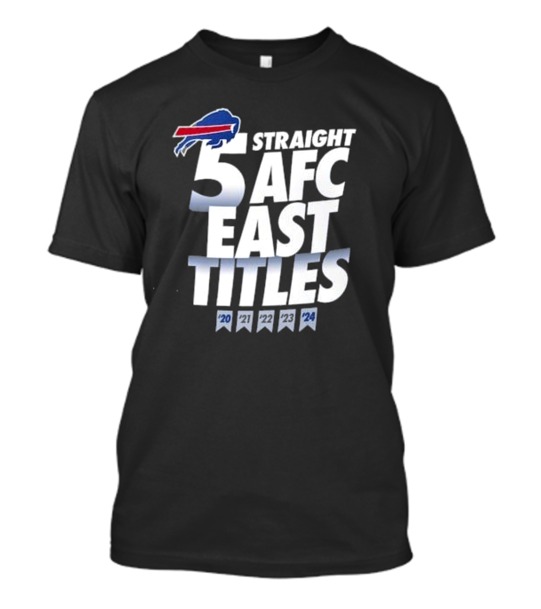 Buffalo Bills Five-Straight AFC East Division Champions Big & Tall T-Shirt