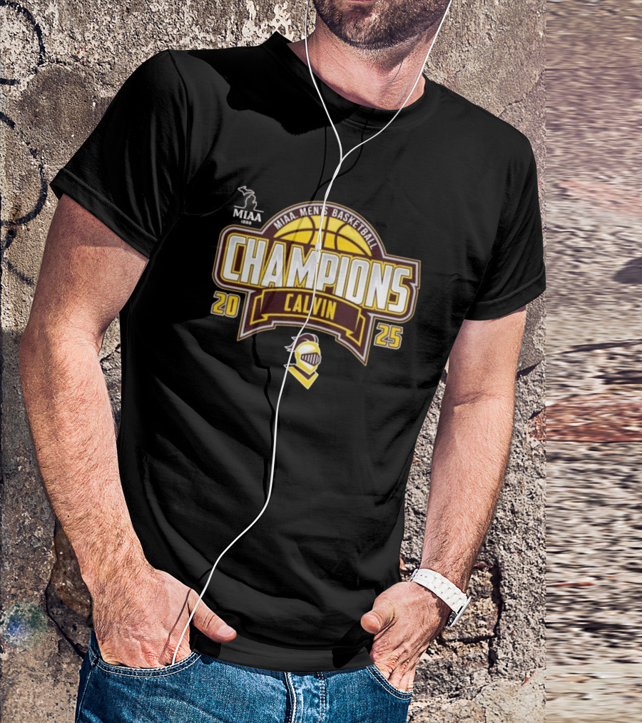 Calvin University Men’s Basketball 2025 MIAA Regular Season Champions T-Shirt