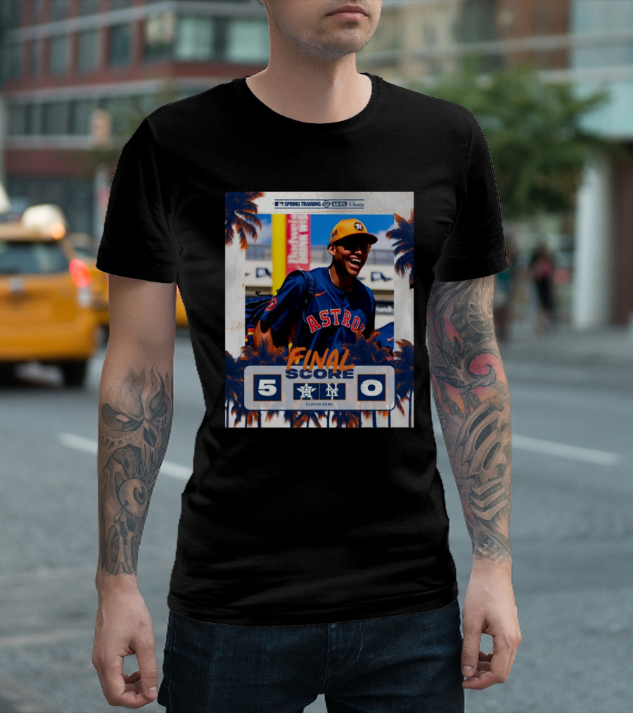Cam Smith Houston Astros Vs New York Mets Final Score 5 – 0 MLB Spring Training T-Shirt