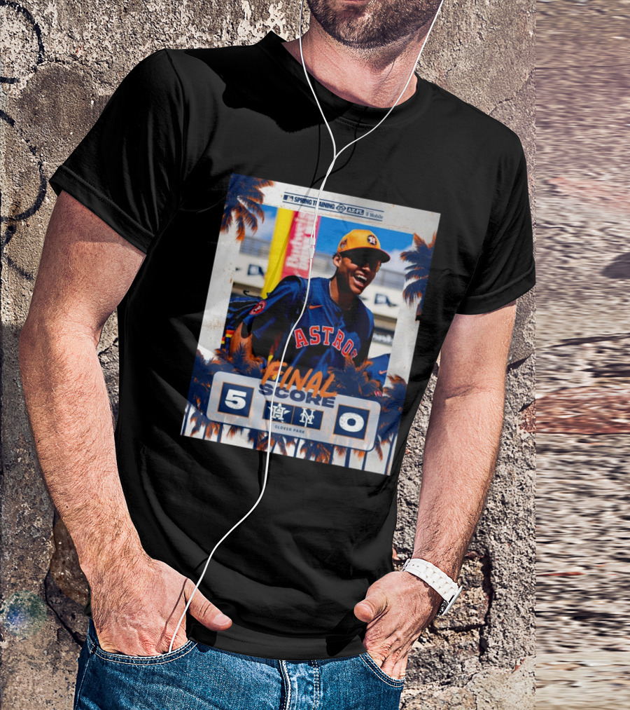 Cam Smith Houston Astros Vs New York Mets Final Score 5 – 0 MLB Spring Training T-Shirt