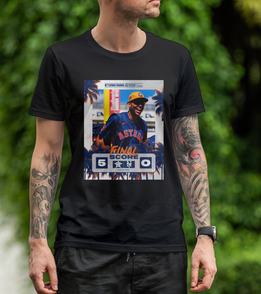 Cam Smith Houston Astros Vs New York Mets Final Score 5 – 0 MLB Spring Training T-Shirt