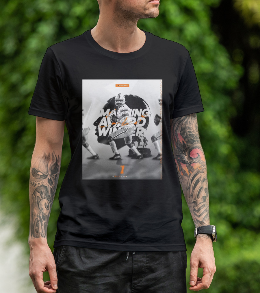 Cameron Ward Is Your Manning Award Winner Miami Hurricanes Football T-Shirt