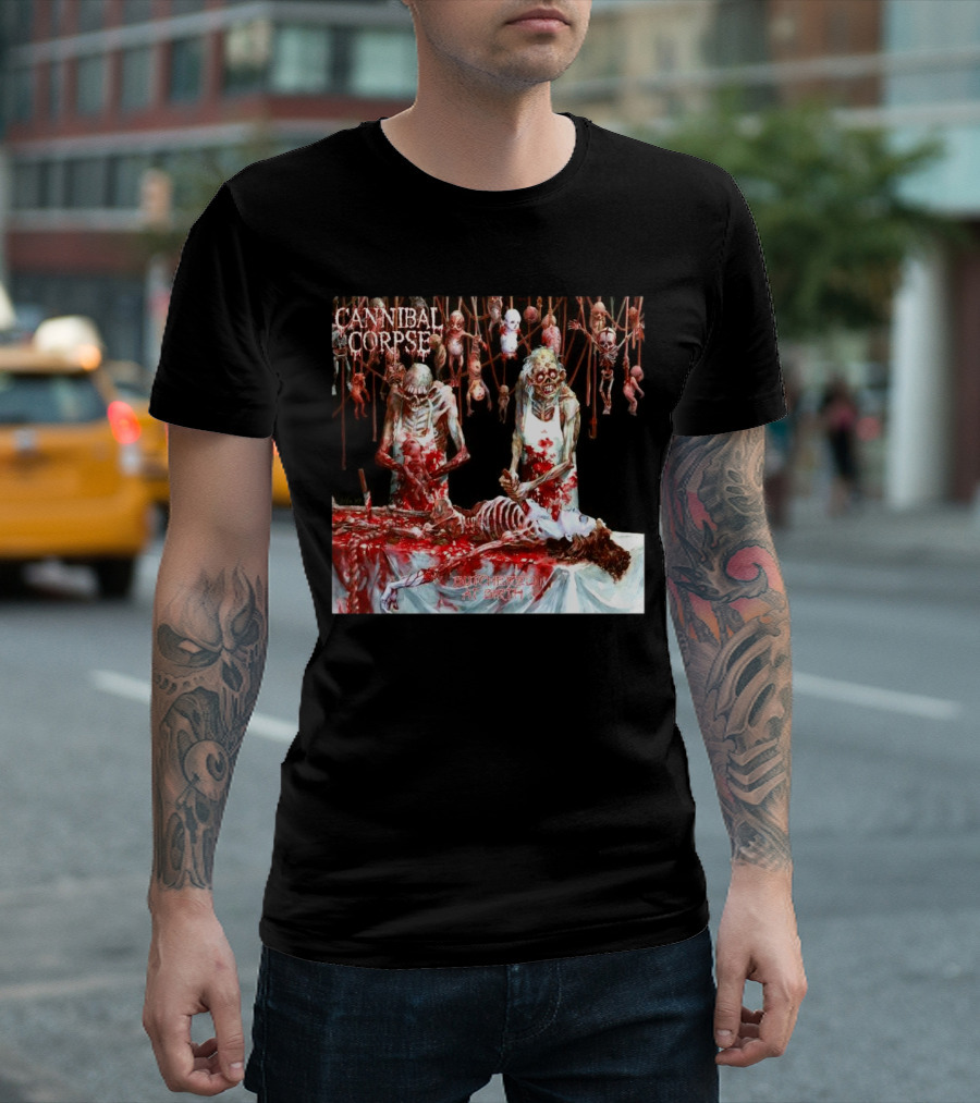 Cannibal Corpse Butchered At Birth 20th June 2025 T-Shirt