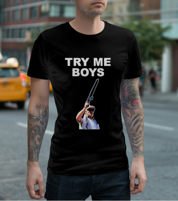 Carl Niehaus Try Me Boys Pro Gun T-Shirt